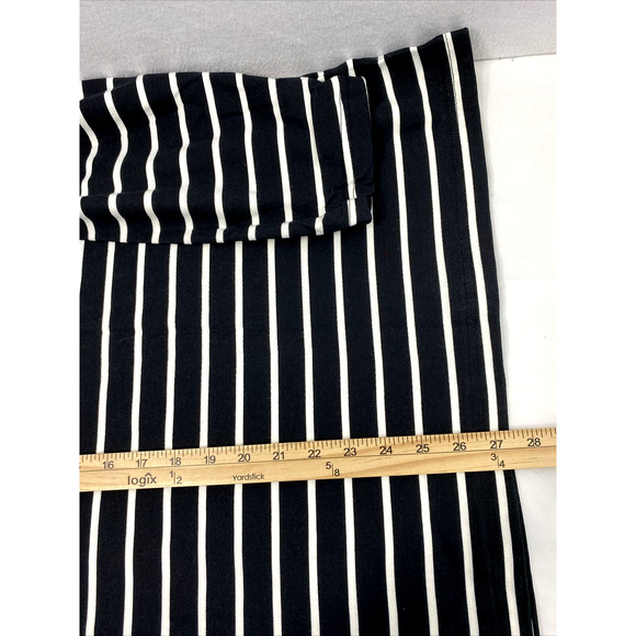Blair Top Womens 3XL Black‎ White Stripe Long Sleeve Knit Tunic Mock Blouse - Picture 11 of 11
